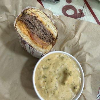 Sourdough & Co - Smoked brisket and broccoli cheddar soup - Salad Near Me - Pinole, California Sourdough & Co - Smoked brisket and broccoli cheddar soup - Salad Near Me - Pinole, California
