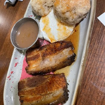 The Floridian - Biscuits and belly appetizer - one of the most incredible dishes I've ever eaten! - Southern Near Me - Saint Augustine, Florida The Floridian - Biscuits and belly appetizer - one of the most incredible dishes I've ever eaten! - Southern Near Me - Saint Augustine, Florida