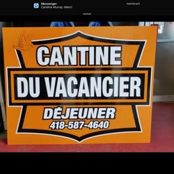Cantine du Vacancier - Enseigne