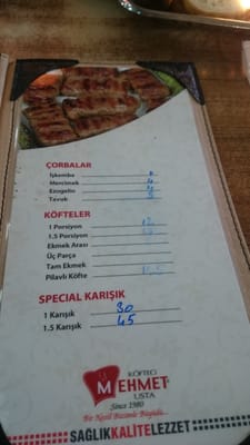 Menu photo 8 Köfteci Mehmet Usta Istanbul, 34