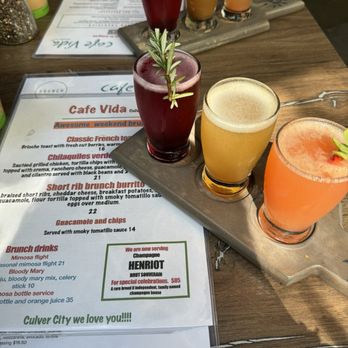 Cafe Vida - Mimosa Flight - Breakfast & Brunch Near Me - Culver City, California Cafe Vida - Mimosa Flight - Breakfast & Brunch Near Me - Culver City, California