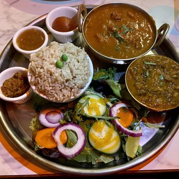 Taste Of Nepal - Lamb Curry Thali - Indian Near Me - Ukiah, California Taste Of Nepal - Lamb Curry Thali - Indian Near Me - Ukiah, California