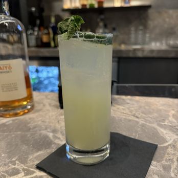 Nokori - Far East Side (Nikka Japanese gin, shishito, dry vermouth, lime, mint, cucumber, soda) - Bars Near Me - Sunnyvale, California