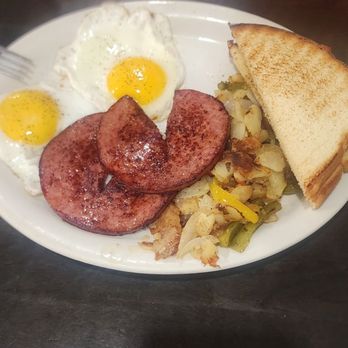 Chat n Chew Cafe - This was delicious.. the eggs pork roll eggs and even the bread was yummy - American Near Me - Blakeslee, Pennsylvania Chat n Chew Cafe - This was delicious.. the eggs pork roll eggs and even the bread was yummy - American Near Me - Blakeslee, Pennsylvania