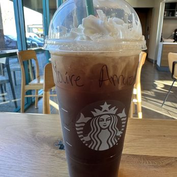 Starbucks - Iced Caff Americano Venti with Whipped Cream - Coffee & Tea Near Me - Sacramento, California Starbucks - Iced Caff Americano Venti with Whipped Cream - Coffee & Tea Near Me - Sacramento, California