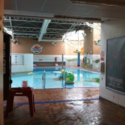 Leyton Leisure Lagoon - view of the pool from the changing room