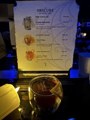 Menu photo 1 The Obscure Distillery Los Angeles, CA