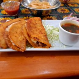 My birria tacos. They're not on the menu; it's listed on the special board. My birria tacos. They're not on the menu; it's listed on the special board.