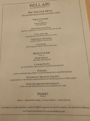 Menu photo 4 Kellari Taverna New York, NY