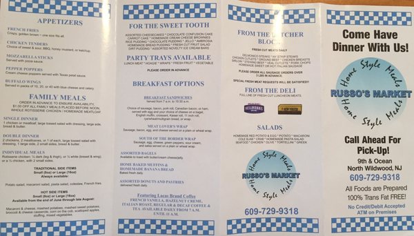 Menu photo 5 Russo's Market Wildwood, NJ
