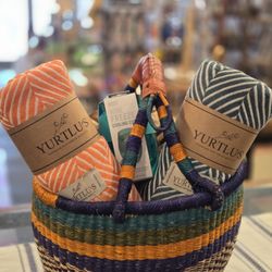 The Genny - Turkish towels and Ghana market basket