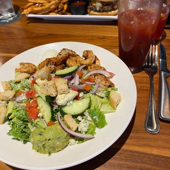 BRU Burger Bar - Cincinnati - Buttermilk Cobb - swapped out chicken for shrimp - Burgers Near Me - Cincinnati, Ohio
