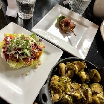 Stray Dog - $3 ahi tuna taco, $3 stuffed dates, $6 side order of brussel sprouts--- all good and when together, was a great filling meal - New American Near Me - Minneapolis, Minnesota