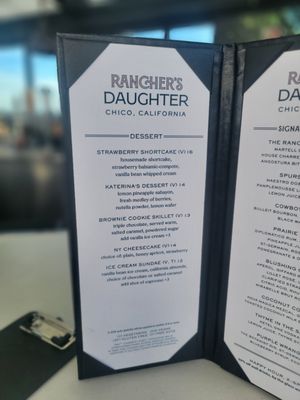 Menu photo 1 Rancher's Daughter Chico, CA