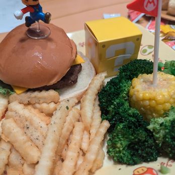 Toadstool Cafe - Kids burger meal - Cafes Near Me - Universal City, California Toadstool Cafe - Kids burger meal - Cafes Near Me - Universal City, California