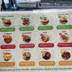 Bowl menu
