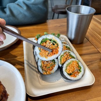 Made in House - spicy salmon kimbap - Asian Fusion Near Me - Seattle, Washington