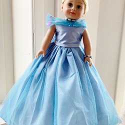 Doll Clothes Factory - Our beautiful Cinderella gown for the 18" dolls!
