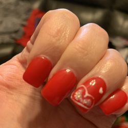 Guel M J Nail Spa - Valentine's Day nails