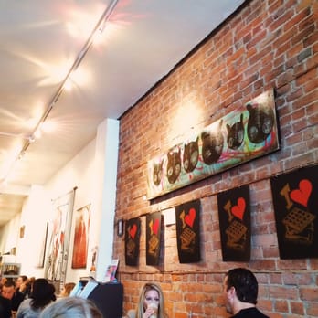 Starving Artist - Interior of restaurant. Cute artwork! - Canadian (New) Near Me - Toronto, Ontario