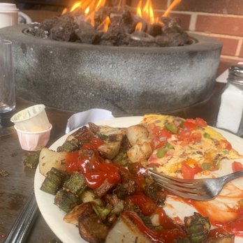 Bacon Boise - I'm not a photographer but had to take a pix of the small fire ring!! Very fun! - Breakfast & Brunch Near Me - Boise, Idaho Bacon Boise - I'm not a photographer but had to take a pix of the small fire ring!! Very fun! - Breakfast & Brunch Near Me - Boise, Idaho