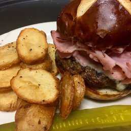 The Famous Penny Pretzel Burger