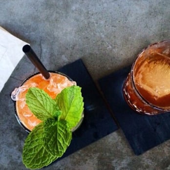 FINKA Table & Tap - Two delectable concoctions (Cuban old fashioned to the right) - Asian Fusion Near Me - Miami, Florida