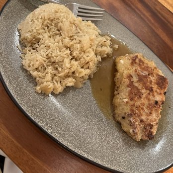 Tommy Bahama - Macadamia Nut Crusted Fresh Catch, the Summer special, was perfect. We do not like asparagus, so just asked for extra Almond Rice. - Seafood Near Me - Kihei, Hawaii