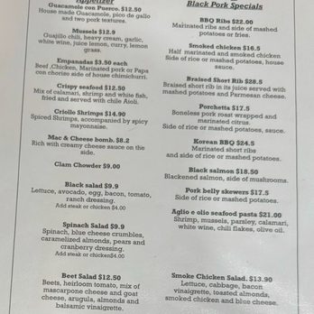 Black Pork - Menu - Smokehouse Near Me - Long Beach , California