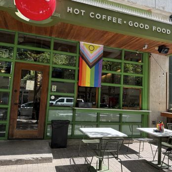 Jo's Coffee Downtown - Exterior and outdoor seating - Coffee & Tea Near Me - Austin, Texas Jo's Coffee Downtown - Exterior and outdoor seating - Coffee & Tea Near Me - Austin, Texas