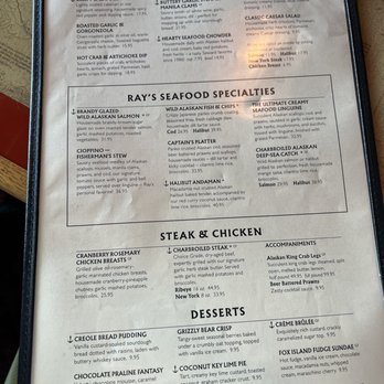 Ray's Waterfront - Menu - Seafood Near Me - Seward, Alaska
