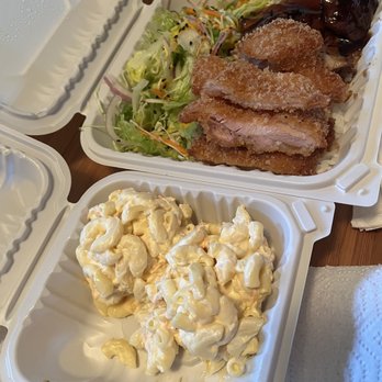Ono Hawaiian BBQ - Macaroni Salad (2) and Chicken Katsu and BBQ & Katsu Mix - Hawaiian Near Me - Gilbert, Arizona