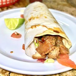 Señor Taco - Taco de Chicharron, looks are deceiving- loaded with Chicharron! Awesome!