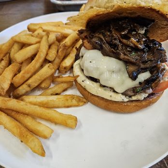 Chicken & Brisket - Truffle mushroom brisket burger - Asian Fusion Near Me - Pearl City, Hawaii Chicken & Brisket - Truffle mushroom brisket burger - Asian Fusion Near Me - Pearl City, Hawaii