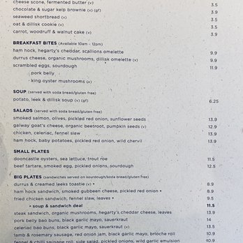 Tartare Cafe + Wine Bar - Menu 3 of 3 (2022 May) - Wine Bars Near Me - Galway, G Tartare Cafe + Wine Bar - Menu 3 of 3 (2022 May) - Wine Bars Near Me - Galway, G