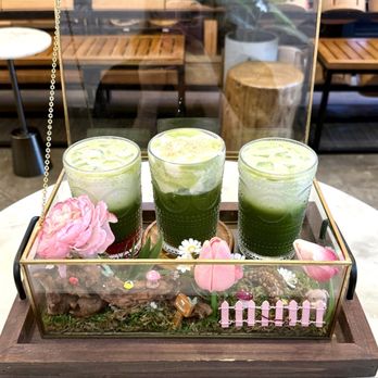 Mini Monster Cafe - Matcha flight - Ice Cream & Frozen Yogurt Near Me - Long Beach, California