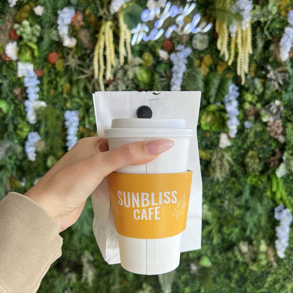 Sunbliss Cafe - This was my house made chai and a bagel. Both tasted great and I felt cozy. - Coffee & Tea Near Me - Anaheim, California