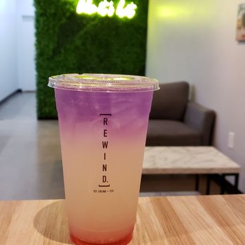 Rewind - Butterfly rose lemonade ft backdrop for your classic gram photo - Bubble Tea Near Me - Chandler, Arizona