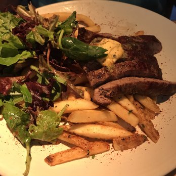 Mad & Vin - Flat iron steak, fries, salad. - New American Near Me - Solvang, California