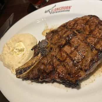 LongHorn Steakhouse - Out Outlaw Ribeye Steak with mashed potatoes - Steakhouses Near Me - Boise, Idaho