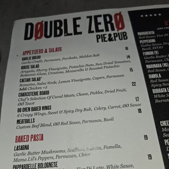 Double Zero Pie & Pub - Menu - Pizza Near Me - Las Vegas, Nevada Double Zero Pie & Pub - Menu - Pizza Near Me - Las Vegas, Nevada