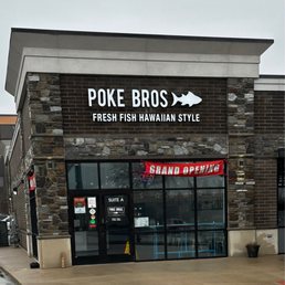 Poke Bros next door to Burger Haus. Poke Bros next door to Burger Haus.