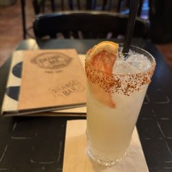 Orange bar - Paloma with tequila instead of mezcal.