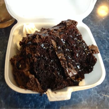 Starliner Diner - $5 Homemade Double Chocolate Cake to go. Looks like a black mass of decadence? That's because it is. - Cuban Near Me - Hilliard, Ohio Starliner Diner - $5 Homemade Double Chocolate Cake to go. Looks like a black mass of decadence? That's because it is. - Cuban Near Me - Hilliard, Ohio