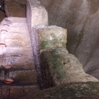 Napoli Sotterranea - Ancient staircase leading to another era's construction built over this one - Landmarks & Historical Buildings Near Me - Naples, NA