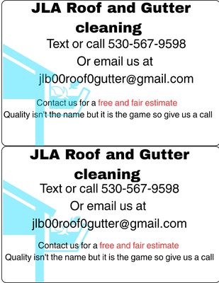 JLA Roof & Gutter cleaning Logo