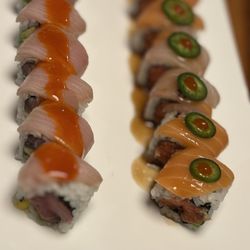 Table 570 Asian Fusion - Dynamite Roll and Treasure Island Roll