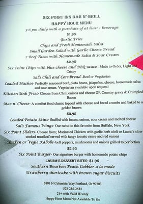 Photo of Six Point Inn - Portland, OR, US. Happy Hour daily 3pm-6pm!