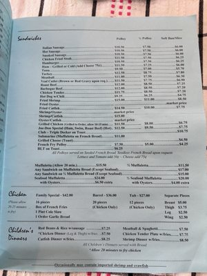 Menu photo 1 Come Back Inn Metairie, LA Menu photo 1 Come Back Inn Metairie, LA