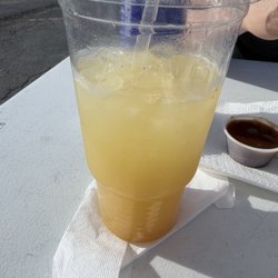 Leslys Taco Trunk - Agua de Pina. Pineapple drink. Yummmm!